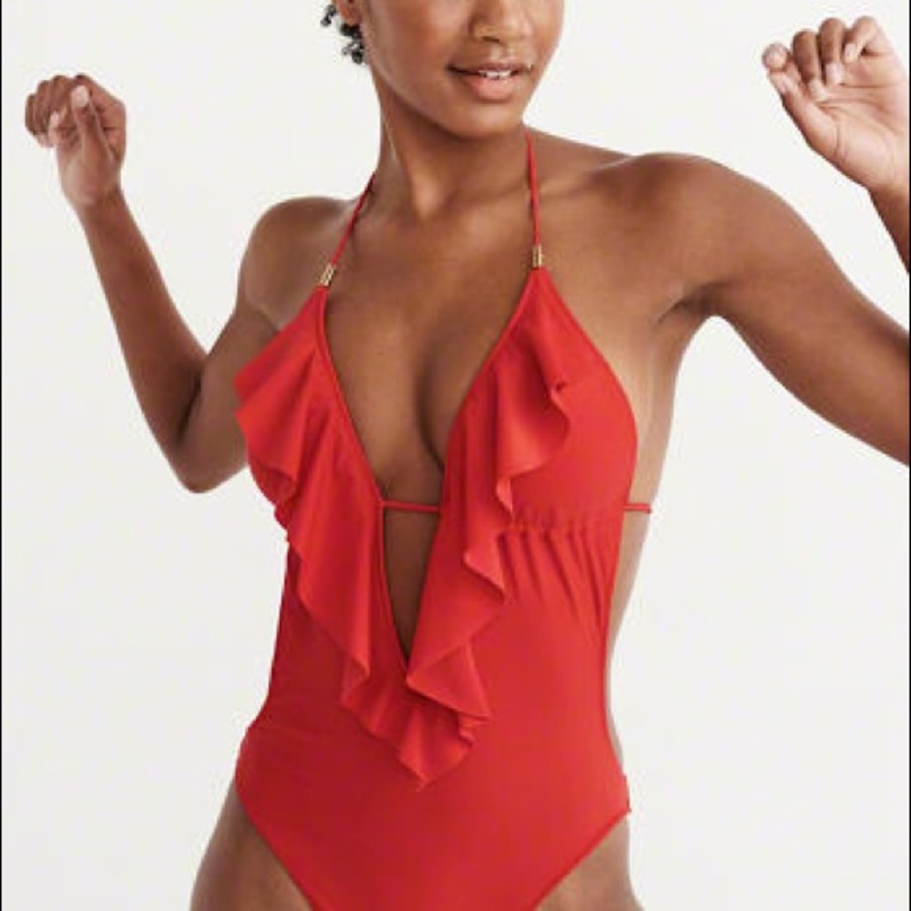 Abercrombie Swim Suit Red Size Large